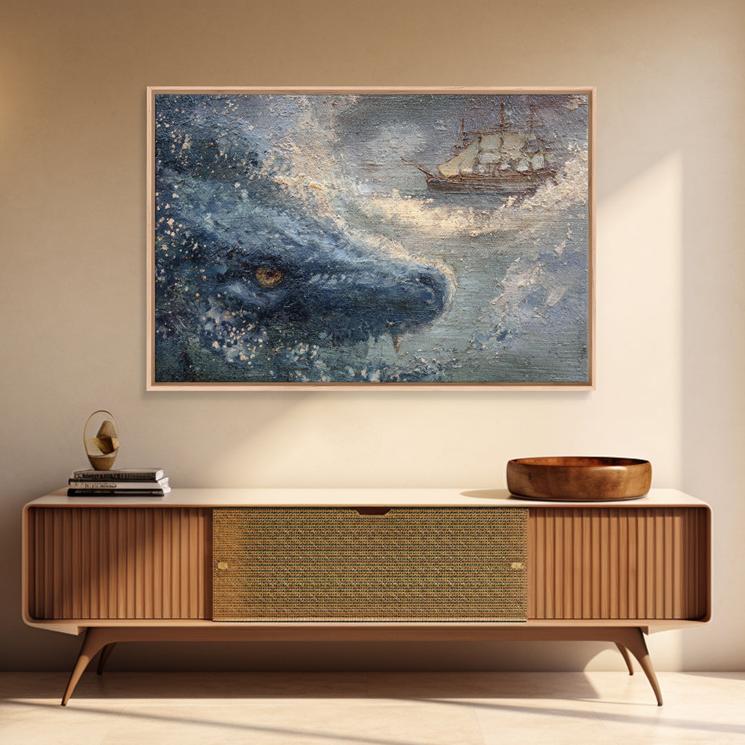 Ancient Map Landscape Canvas Print, Fantasy Art, Gothic Art, Living Room Decor, Fine Art, Mythic, Sensual Fantasy Art, FAN-3x2-17