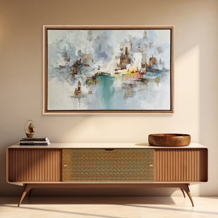 Giant Tree City Filled Canvas Print, Fantasy Art, Fantasy Wall Art, Living Room Decor, Oil Painting, Mythic, Fine Art Print, FAN-3x2-37