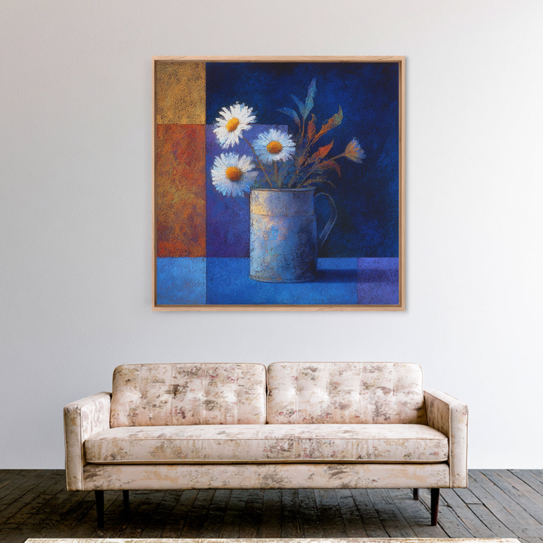 Farm Dog Lying Beside Weathered Boots Canvas Print, Farmhouse Art, Textured Painting, Farmhouse Decor, Fine Art, Harvest, FAR-1x1-81