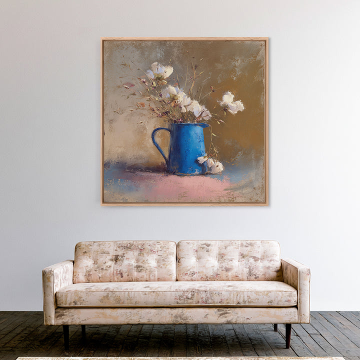 Wheat Bundle Tied Canvas Print, Farmhouse Art, Neutral Decor, Farmhouse Decor, Oil Painting, Harvest, Wall Art, Home Decor, FAR-1x1-82