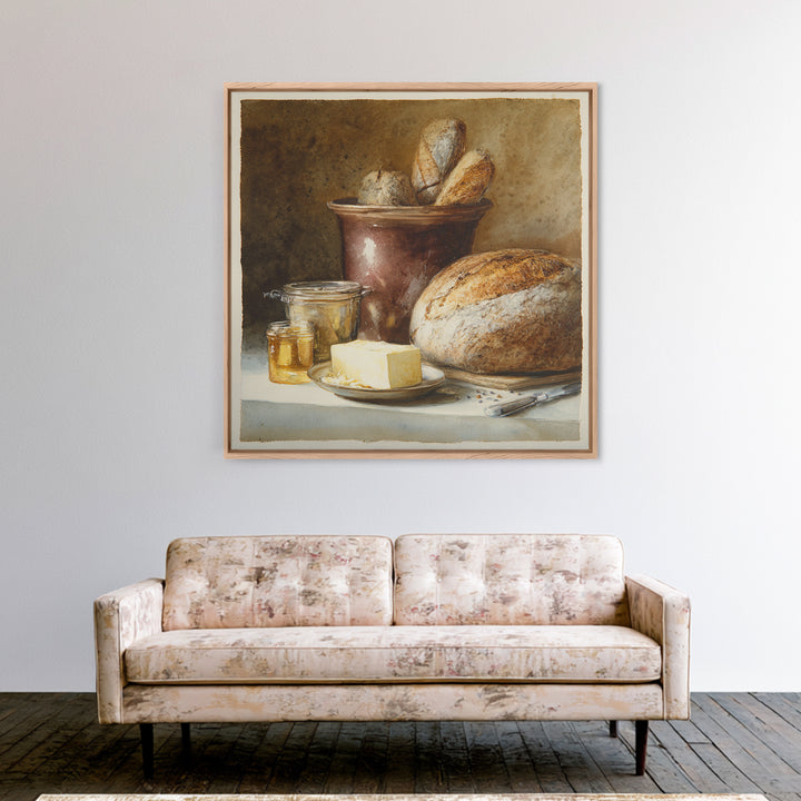 Old Milk Can Framed Canvas Print, Farmhouse Art, Gallery Wall, Farmhouse Decor, Abstract Art, Harvest, Art Print, Room Decor, FAR-1x1-84
