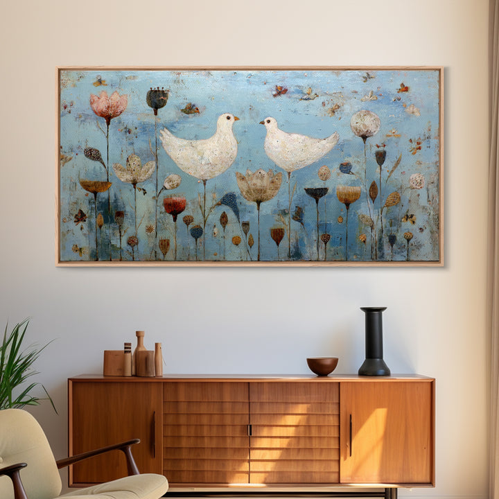 Sunflowers in a Galvanized Metal Bucket Framed Canvas Print, Farmhouse Art, Farmhouse Decor, Watercolor Art, Harvest, FAR-2x1-23