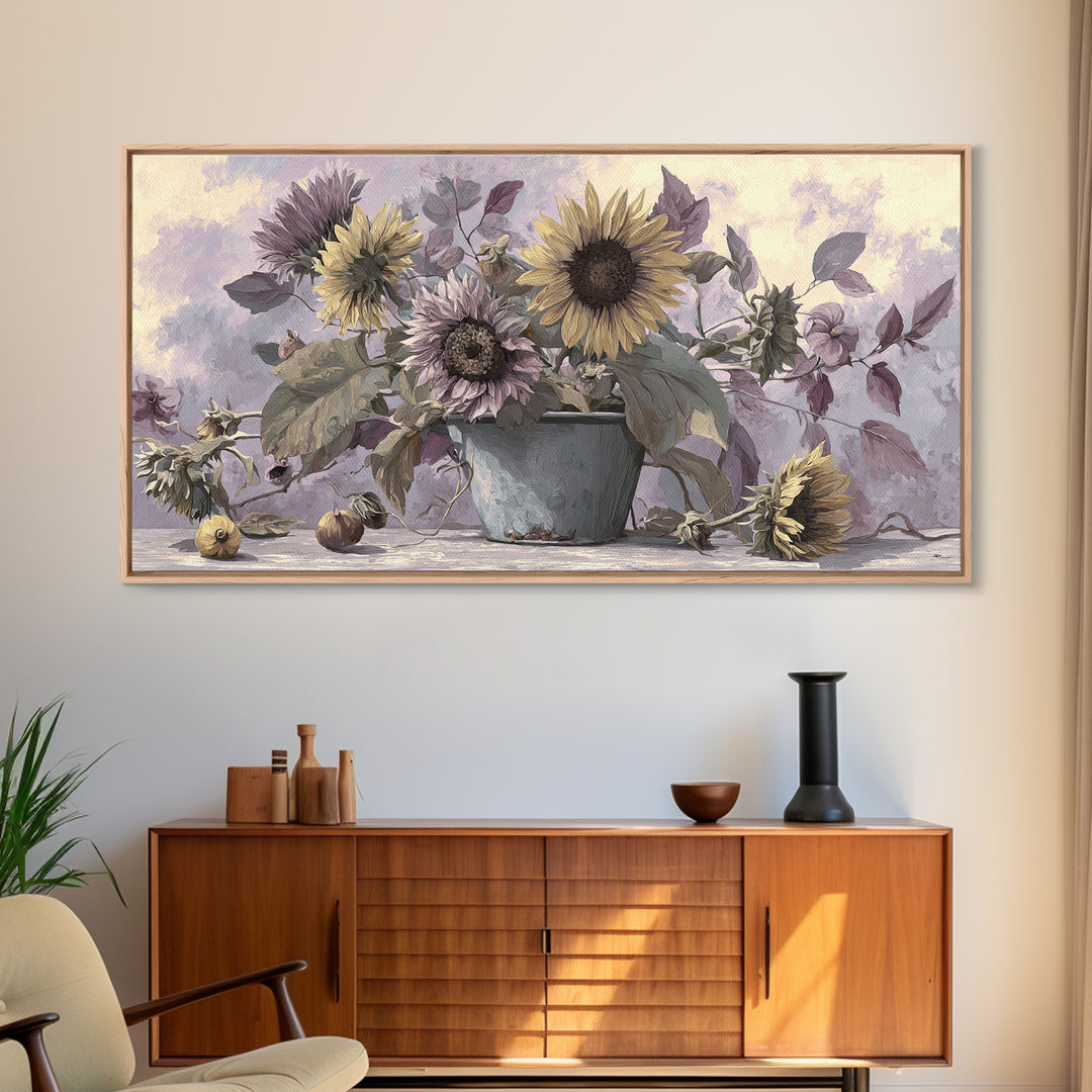 Fresh Bread Honey and Butter Still Life Canvas Print, Farmhouse Art, Textured Painting, Farmhouse Decor, Abstract Art, Harvest, FAR-2x1-44