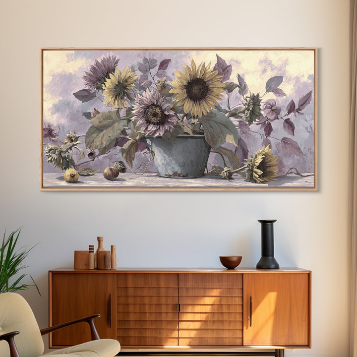 Fresh Bread Honey and Butter Still Life Canvas Print, Farmhouse Art, Textured Painting, Farmhouse Decor, Abstract Art, Harvest, FAR-2x1-44