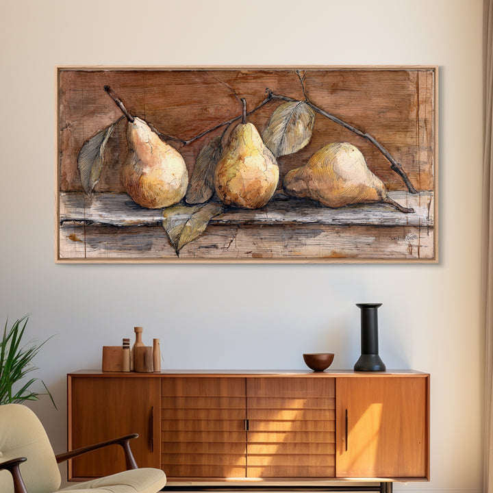 Wheat Bundle Tied Framed Canvas Print, Farmhouse Art, Luxury Decor, Farmhouse Decor, Fine Art, Harvest, Art Prints, Digital Art, FAR-2x1-6