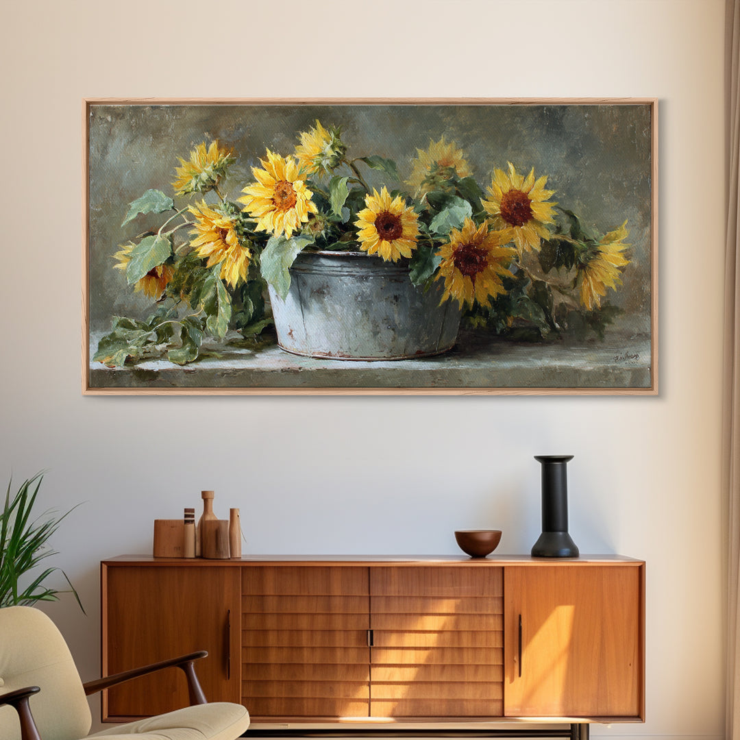 Fresh Bread Honey and Butter Still Life Canvas Print, Farmhouse Art, Farmhouse Decor, Watercolor Art, Harvest, FAR-2x1-68