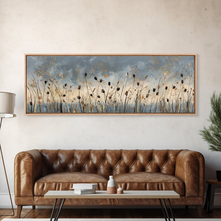 Cornfield under a Dramatic Summer Sky Canvas Print, Farmhouse Art, Printable Wall Art, Farmhouse Decor, Fine Art, Harvest, FAR-3x1-38