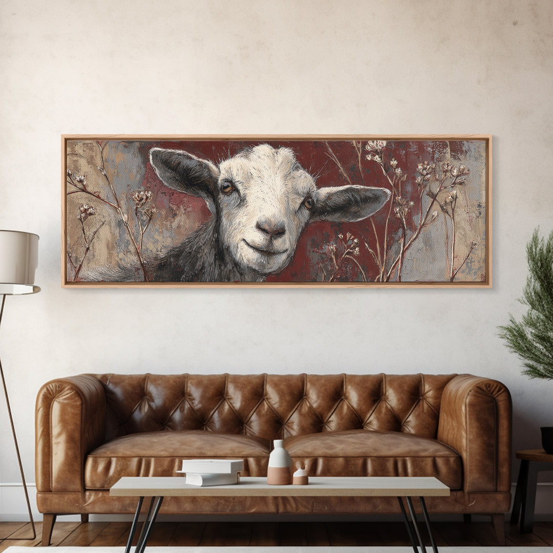Farm Dog Lying Beside Weathered Boots Framed Canvas Print, Farmhouse Art, Farmhouse Wall Art, Farmhouse Decor, Harvest, FAR-3x1-73