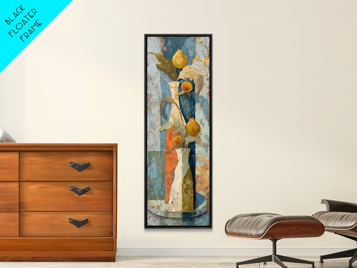Figs on Ceramic Plate Canvas Print, French Country Art, French Country, Farmhouse Decor, Abstract Art, Country, FCA-1x3-28