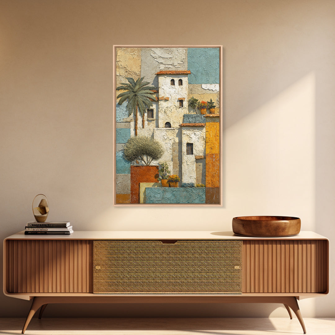 Sunlit Provence Olive Grove Framed Canvas Print, French Country Art, Neutral Decor, Farmhouse Decor, Fine Art, Country, FCA-2x3-13