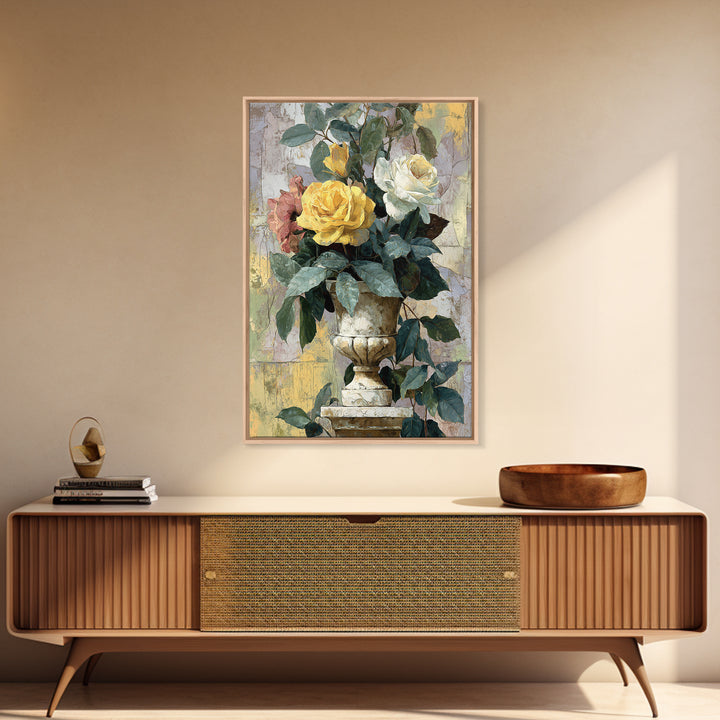 Ch Teau Garden Urn Canvas Print, French Country Art, Fine Art Print, Farmhouse Decor, Watercolor Art, Country, Digital Prints, FCA-2x3-99