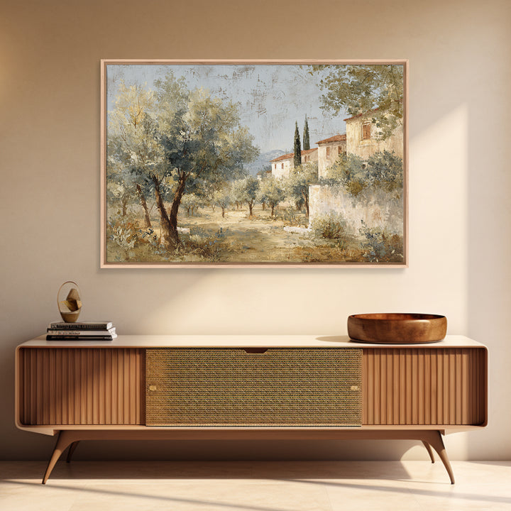 Sunlit Provence Olive Grove Canvas Print, French Country Art, Original Painting, Farmhouse Decor, Country, Coastal Wall Art, FCA-3x2-57