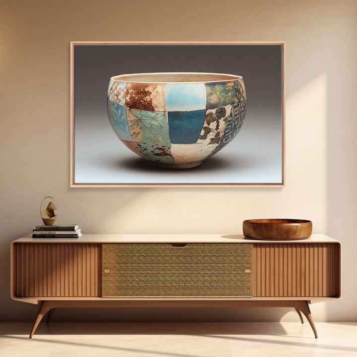 Caf Au Lait Bowl Framed Canvas Print, French Country Art, Digital Wall Art, Farmhouse Decor, Fine Art, Country, Floral Wall Art, FCA-3x2-86