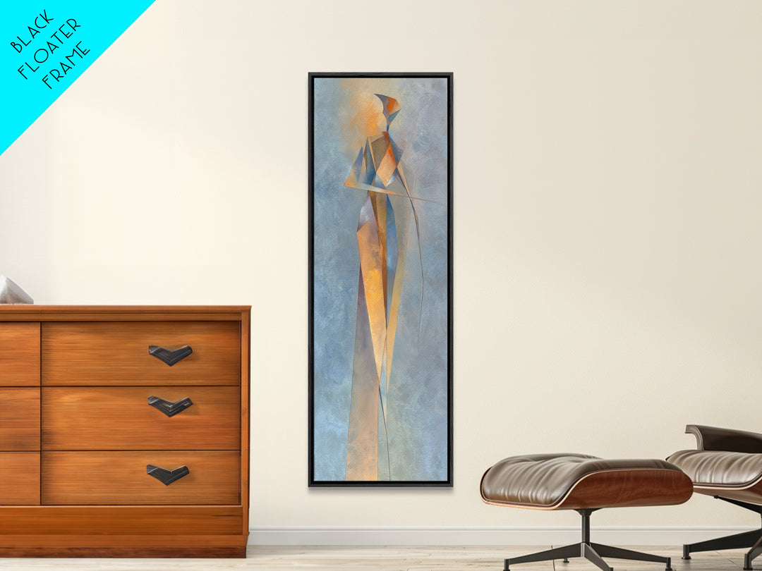Abstract Human Figure Canvas Print, Fitness Studio Art, Gym Wall Decor, Gym Decor, Fine Art, Motion, Yoga Room Decor, FSA-1x3-38