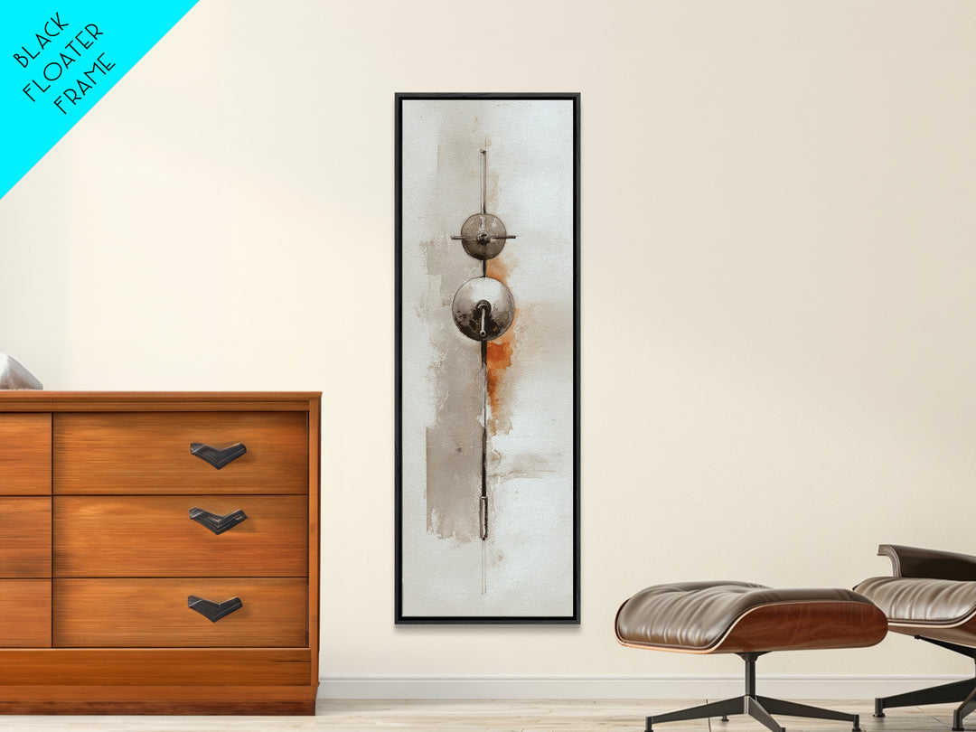 Barbell Plate Study Framed Canvas Print, Fitness Studio Art, Minimalist Art Print, Gym Decor, Fine Art, Motion, Home Decor, FSA-1x3-4