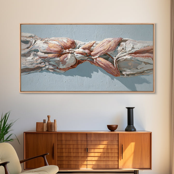 Anatomical Muscle Study Canvas Print, Fitness Studio Art, Art Print, Gym Decor, Oil Painting, Motion, Motivational Poster, FSA-2x1-53
