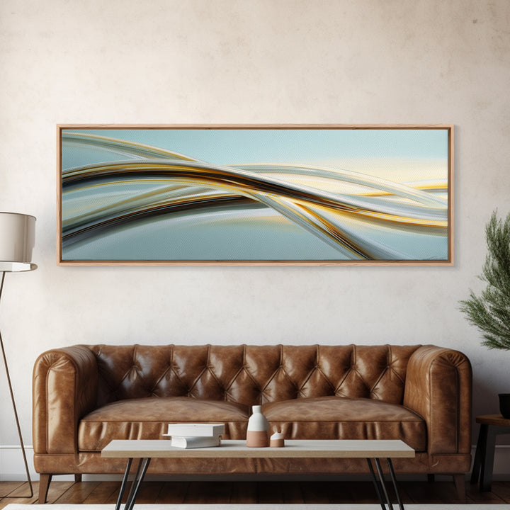 Jump Rope Movement Captured as Curved Lines Canvas Print, Fitness Studio Art, Gym Decor, Abstract Art, Motion, FSA-3x1-50