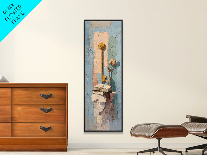 Glass Slipper Still Life Canvas Print, Fairy Tale Art, Neutral Decor, Living Room Decor, Fine Art, Storybook, Home Decor, FTA-1x3-18