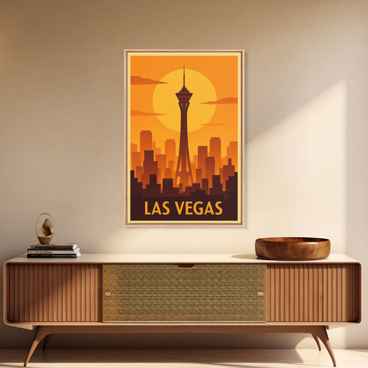 Las Vegas Travel Poster, Canvas Print, Vintage Deco Wall Art, Las Vegas Travel Art, Vintage Travel Art, Vintage Travel Print, Design 7
