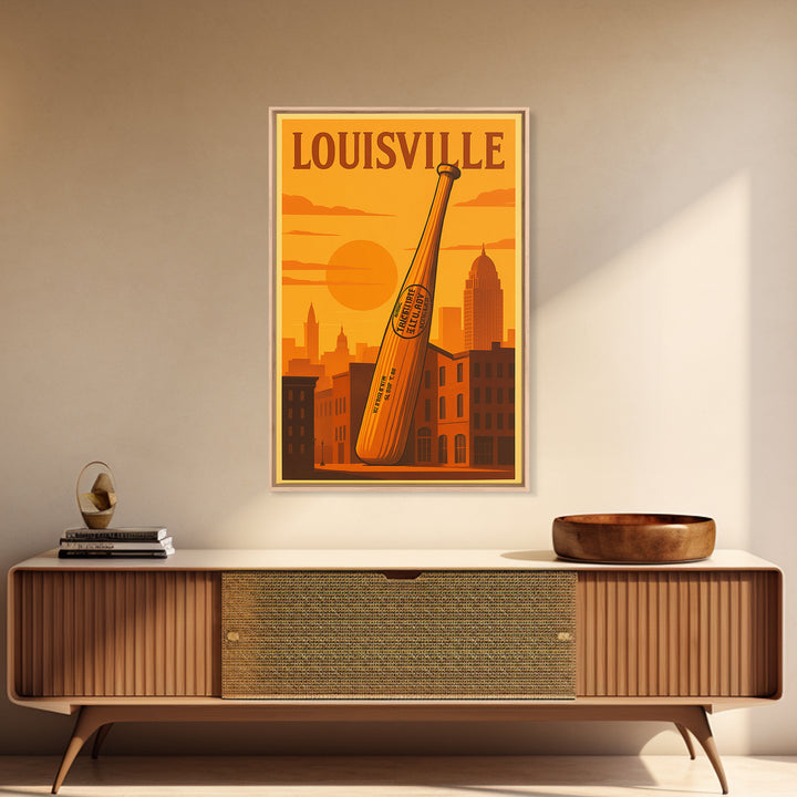 Louisville Kentucky Travel Poster, Canvas Print, Gold Art Deco Poster Art, Louisville Art Print, Travel Wall Decor, Wall Decor, Home Decor