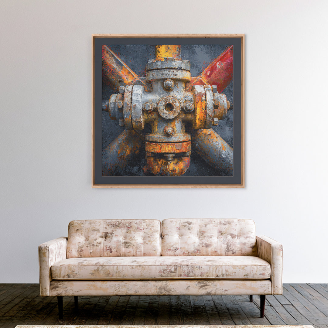 Route 66 Road Scene Without Text Canvas Print, Garage Art, Sports Posters, Garage Decor, Fine Art, Motor, Luxury Decor, GAR-1x1-17