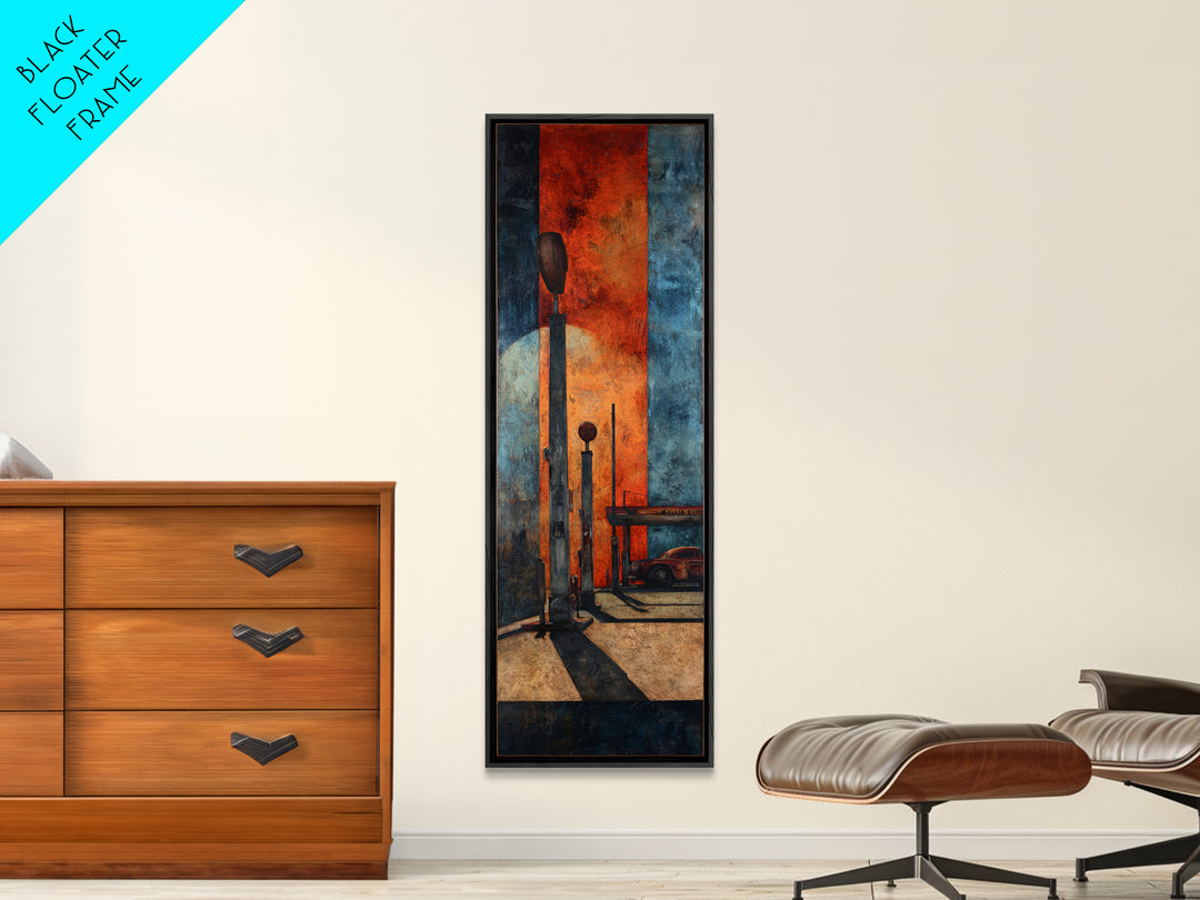 Route 66 Road Scene Without Text Canvas Print, Garage Art, Art Print, Garage Decor, Fine Art, Motor, Canvas Wall Art, GAR-1x3-77