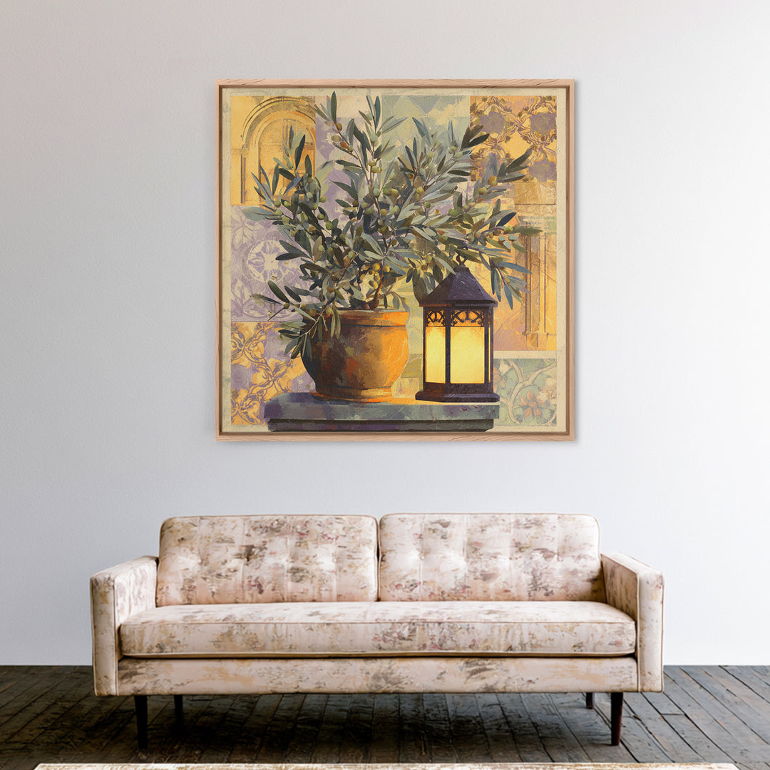 Olive Branch Still Life Canvas Print, Guest Bedroom Art, Minimalist Wall Art, Bedroom Decor, Fine Art, Guest, Luxury Decor, GBA-1x1-17
