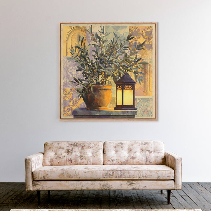 Olive Branch Still Life Canvas Print, Guest Bedroom Art, Minimalist Wall Art, Bedroom Decor, Fine Art, Guest, Luxury Decor, GBA-1x1-17