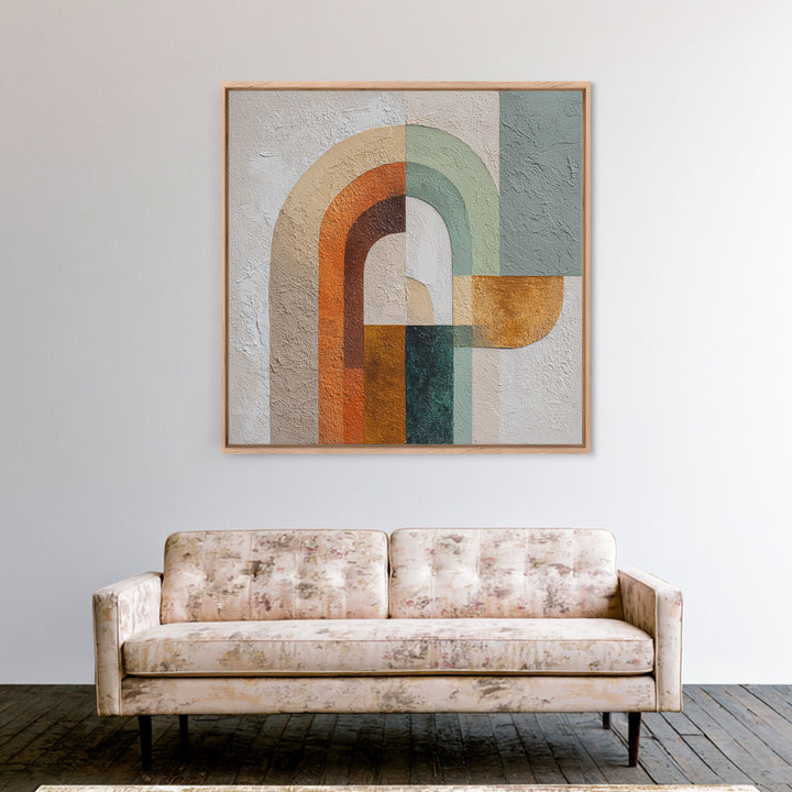 Warm Abstract Arches Canvas Print, Guest Bedroom Art, Framed Wall Art, Bedroom Decor, Fine Art, Guest, Farmhouse Wall Decor, GBA-1x1-3