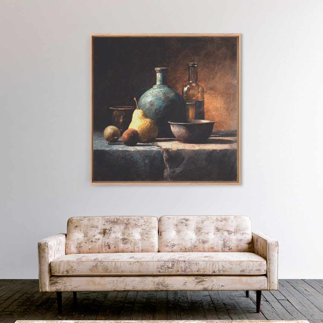 Garden Butterfly and Flowers Specimen Study Framed Canvas Print, Guest Bedroom Art, Farmhouse Decor, Bedroom Decor, Guest, GBA-1x1-47