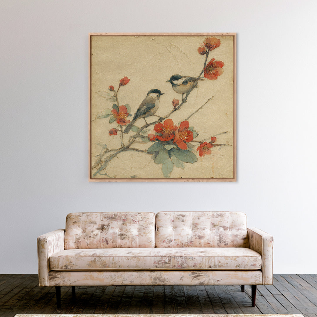 Monochrome Forest Silhouette Canvas Print, Guest Bedroom Art, Boho Decor, Bedroom Decor, Oil Painting, Guest, Digital Prints, GBA-1x1-85