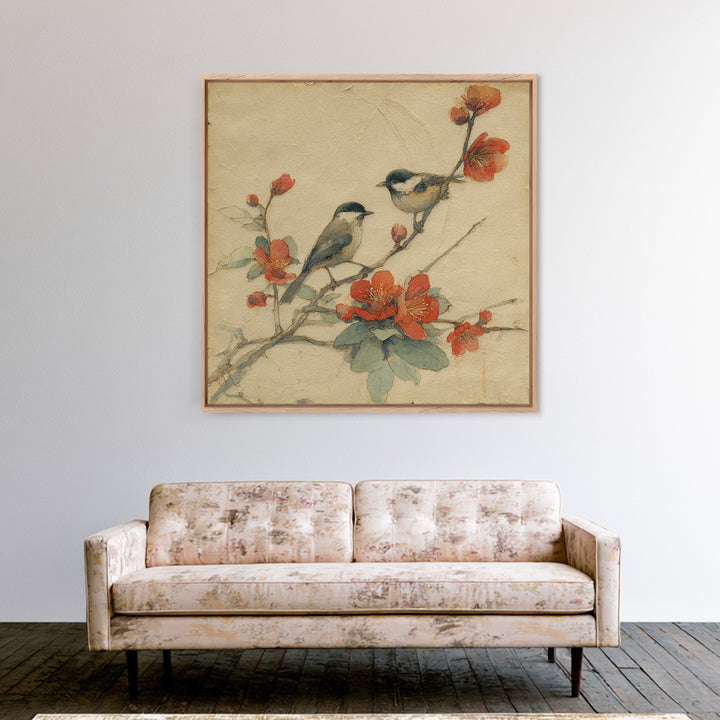 Monochrome Forest Silhouette Canvas Print, Guest Bedroom Art, Boho Decor, Bedroom Decor, Oil Painting, Guest, Digital Prints, GBA-1x1-85