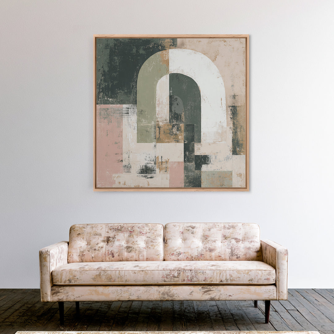 Warm Abstract Arches Canvas Print, Guest Bedroom Art, Wall Art, Bedroom Decor, Fine Art, Guest, New Home Gift, Printable Art, GBA-1x1-99