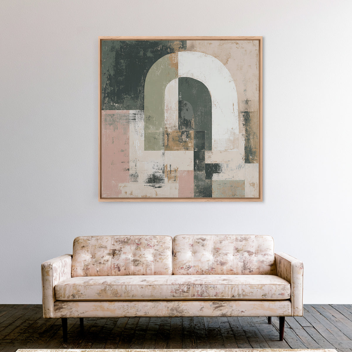 Warm Abstract Arches Canvas Print, Guest Bedroom Art, Wall Art, Bedroom Decor, Fine Art, Guest, New Home Gift, Printable Art, GBA-1x1-99
