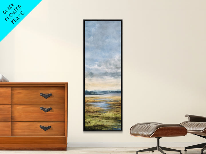 Quiet Lake Landscape at Early Morning Canvas Print, Guest Bedroom Art, Downloadable Prints, Bedroom Decor, Fine Art, Guest, GBA-1x3-14