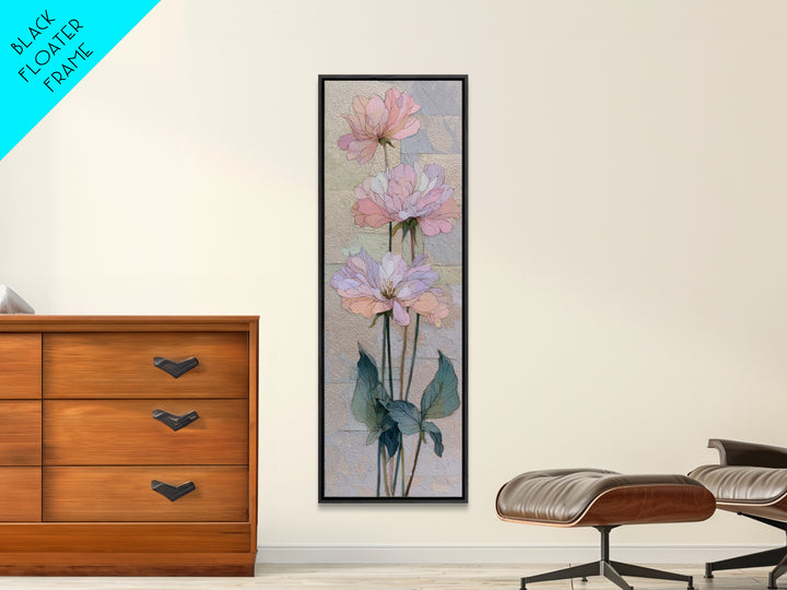 Gentle Botanical Line Drawing Trio Canvas Print, Guest Bedroom Art, Trendy Wall Art, Bedroom Decor, Oil Painting, Guest, GBA-1x3-18