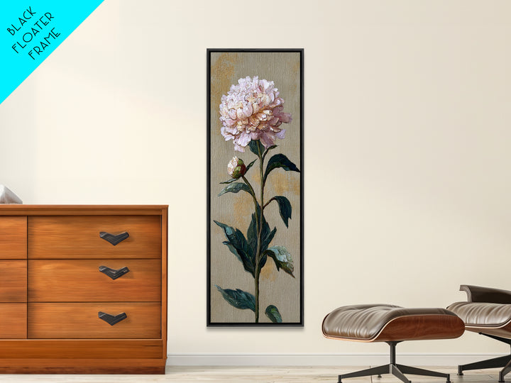Neutral Peony Painting Canvas Print, Guest Bedroom Art, Gallery Decor, Bedroom Decor, Abstract Art, Guest, Contemporary Art, GBA-1x3-21