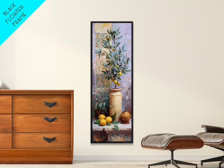 Olive Branch Still Life Canvas Print, Guest Bedroom Art, Trendy Wall Art, Bedroom Decor, Watercolor Art, Guest, GBA-1x3-5