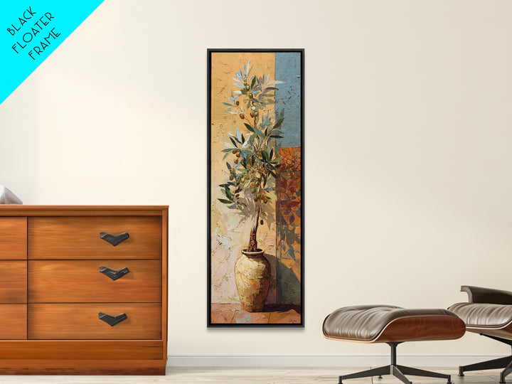 Olive Branch Still Life Framed Canvas Print, Guest Bedroom Art, Modern Decor, Bedroom Decor, Fine Art, Guest, Home Decor, GBA-1x3-53