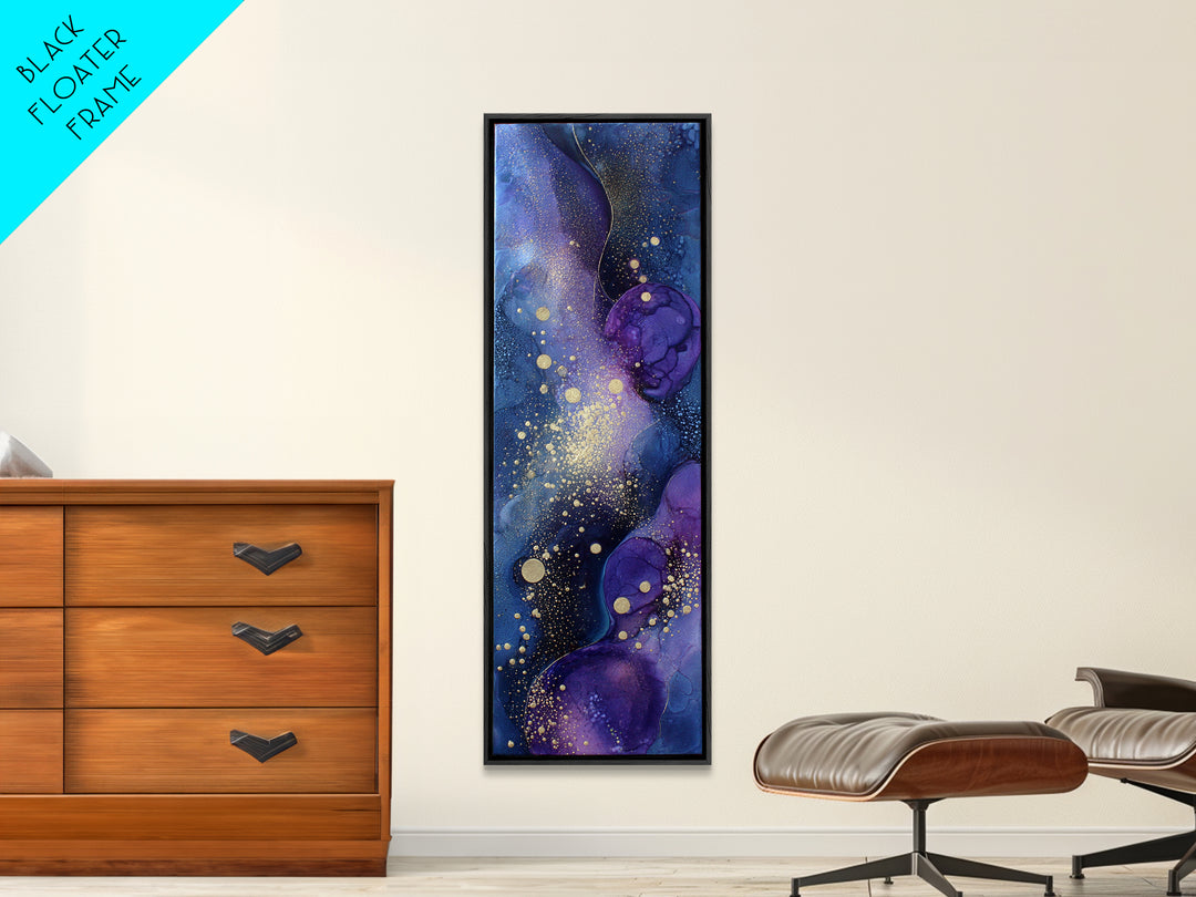 Minimal Moon and Stars Composition Framed Canvas Print, Guest Bedroom Art, New Home Gift, Bedroom Decor, Oil Painting, Guest, GBA-1x3-76