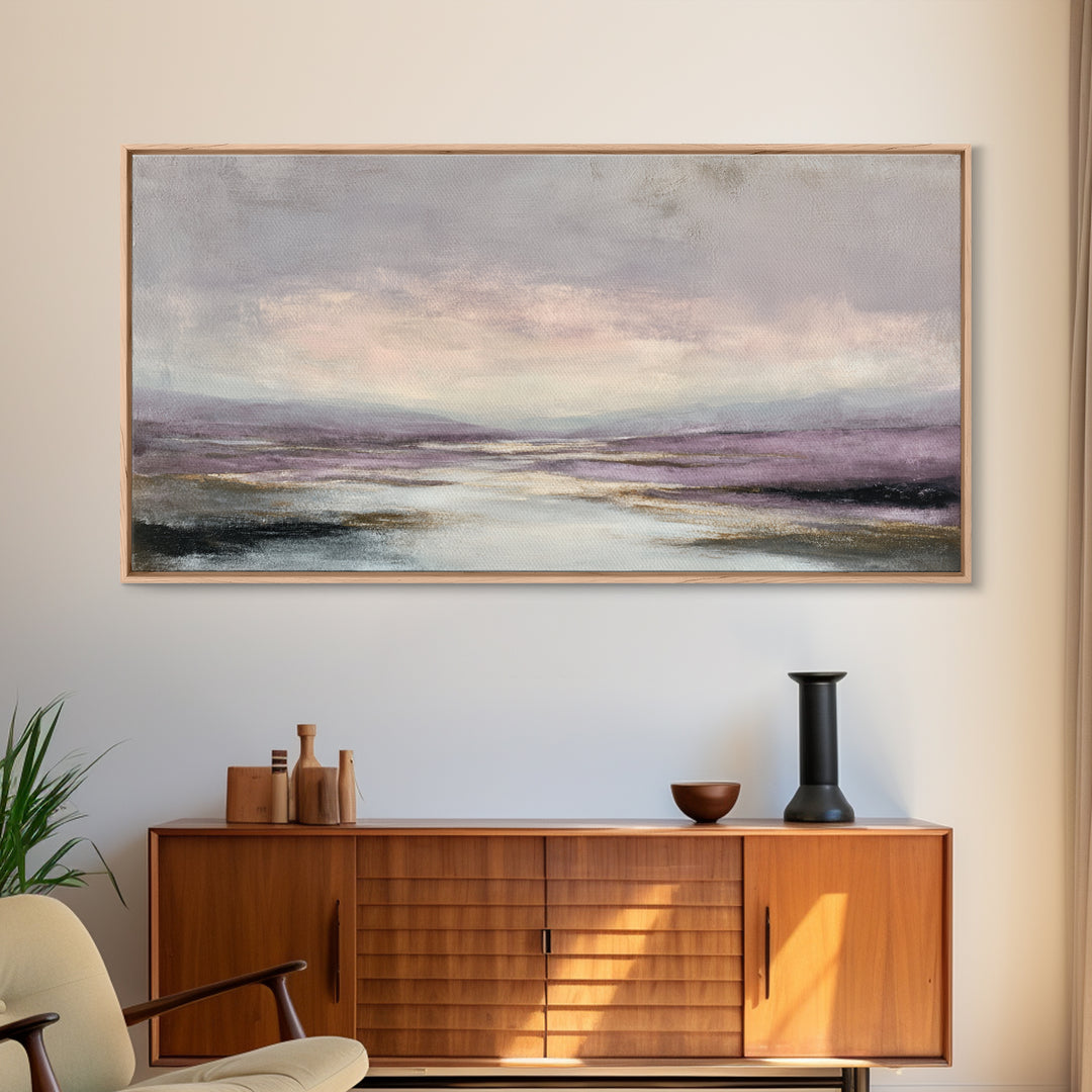 Minimal Moon and Stars Composition Canvas Print, Guest Bedroom Art, Wall Art, Bedroom Decor, Watercolor Art, Guest, GBA-2x1-36