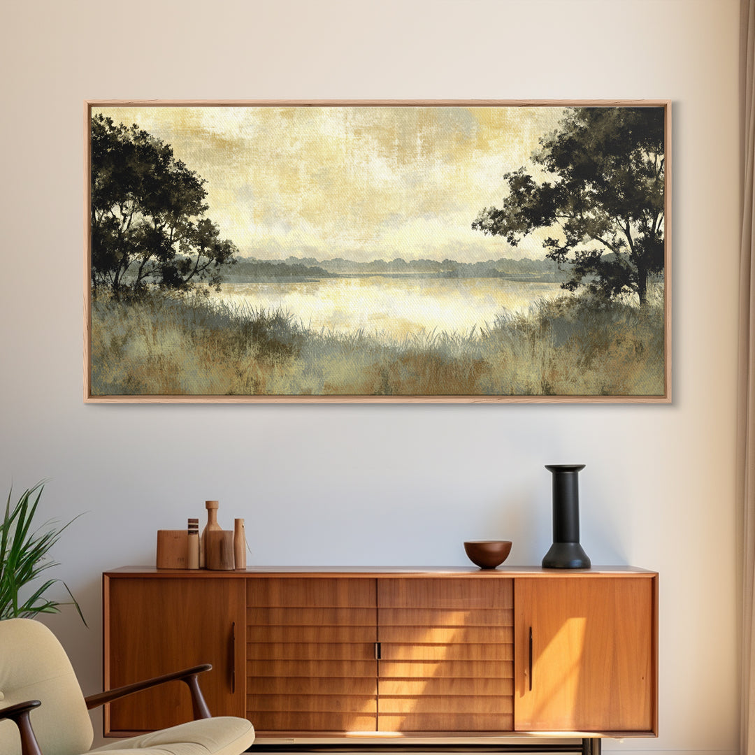 Monochrome Forest Silhouette Canvas Print, Guest Bedroom Art, Wall Decor, Bedroom Decor, Fine Art, Guest, Living Room Decor, GBA-2x1-57