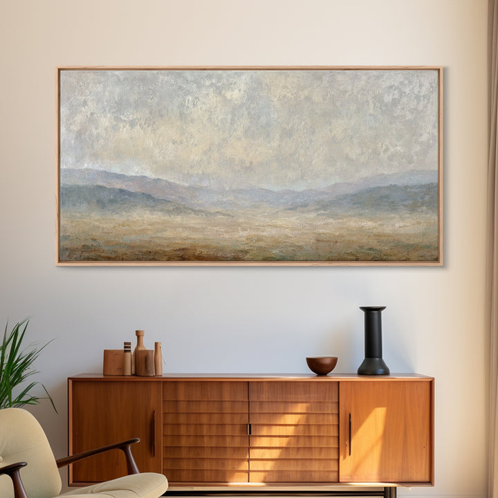 Gentle Rain over Distant Hills Canvas Print, Guest Bedroom Art, Printable Wall Art, Bedroom Decor, Watercolor Art, Guest, GBA-2x1-68
