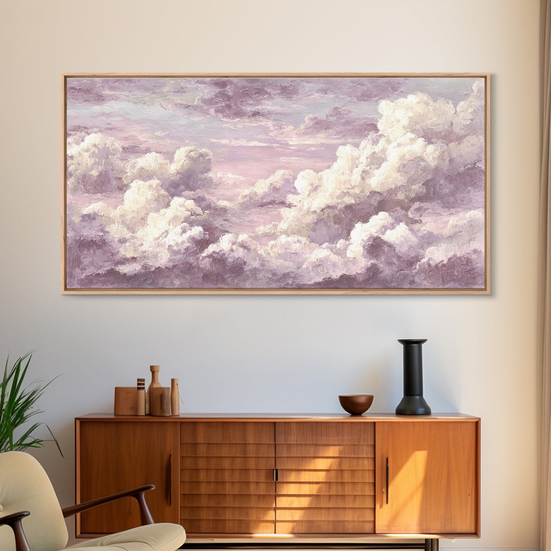 Quiet Lake Landscape at Early Morning Canvas Print, Guest Bedroom Art, Wall Decor, Bedroom Decor, Oil Painting, Guest, GBA-2x1-94