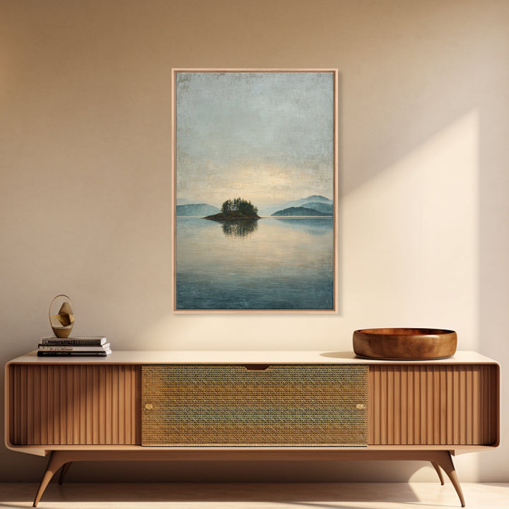 Quiet Lake Landscape at Early Morning Canvas Print, Guest Bedroom Art, Luxury Decor, Bedroom Decor, Fine Art, Guest, Home, GBA-2x3-10