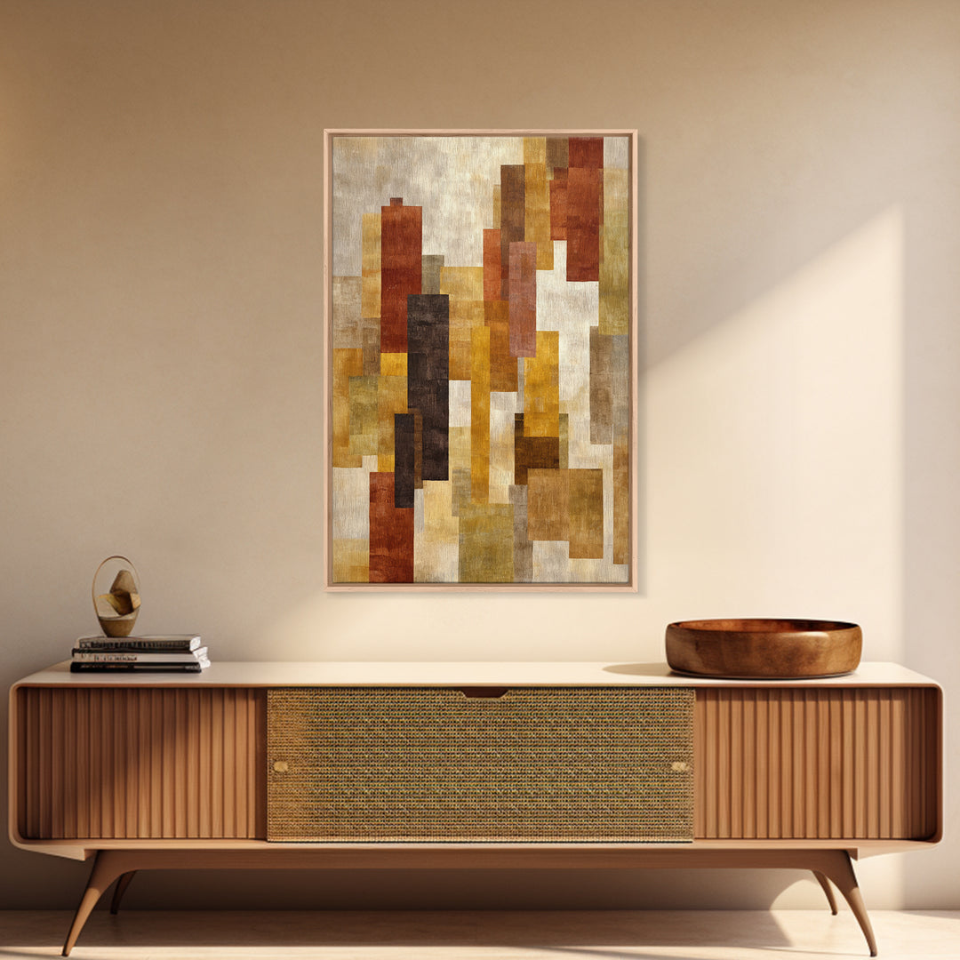 Abstract Woven Texture Framed Canvas Print, Guest Bedroom Art, Textured Painting, Bedroom Decor, Fine Art, Guest, GBA-2x3-22