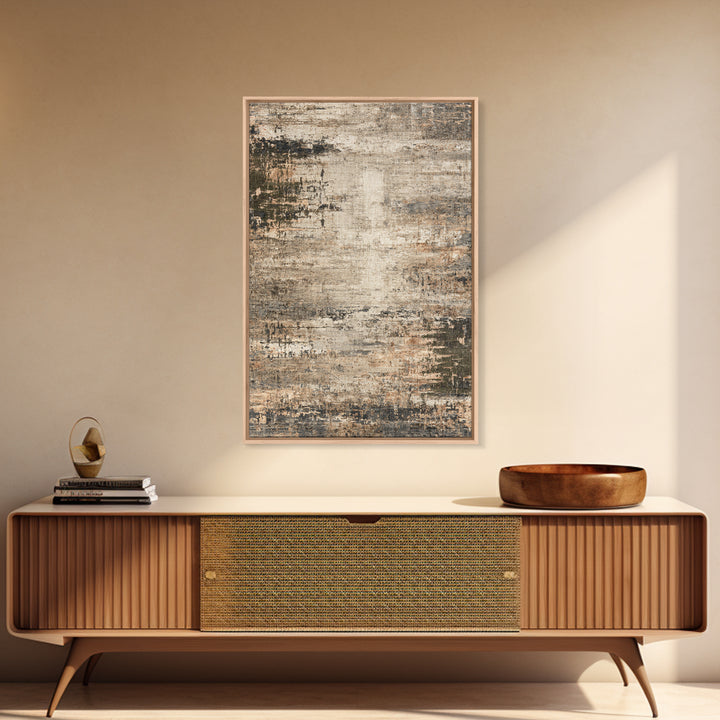 Abstract Woven Texture Framed Canvas Print, Guest Bedroom Art, Textured Painting, Bedroom Decor, Fine Art, Guest, GBA-2x3-46