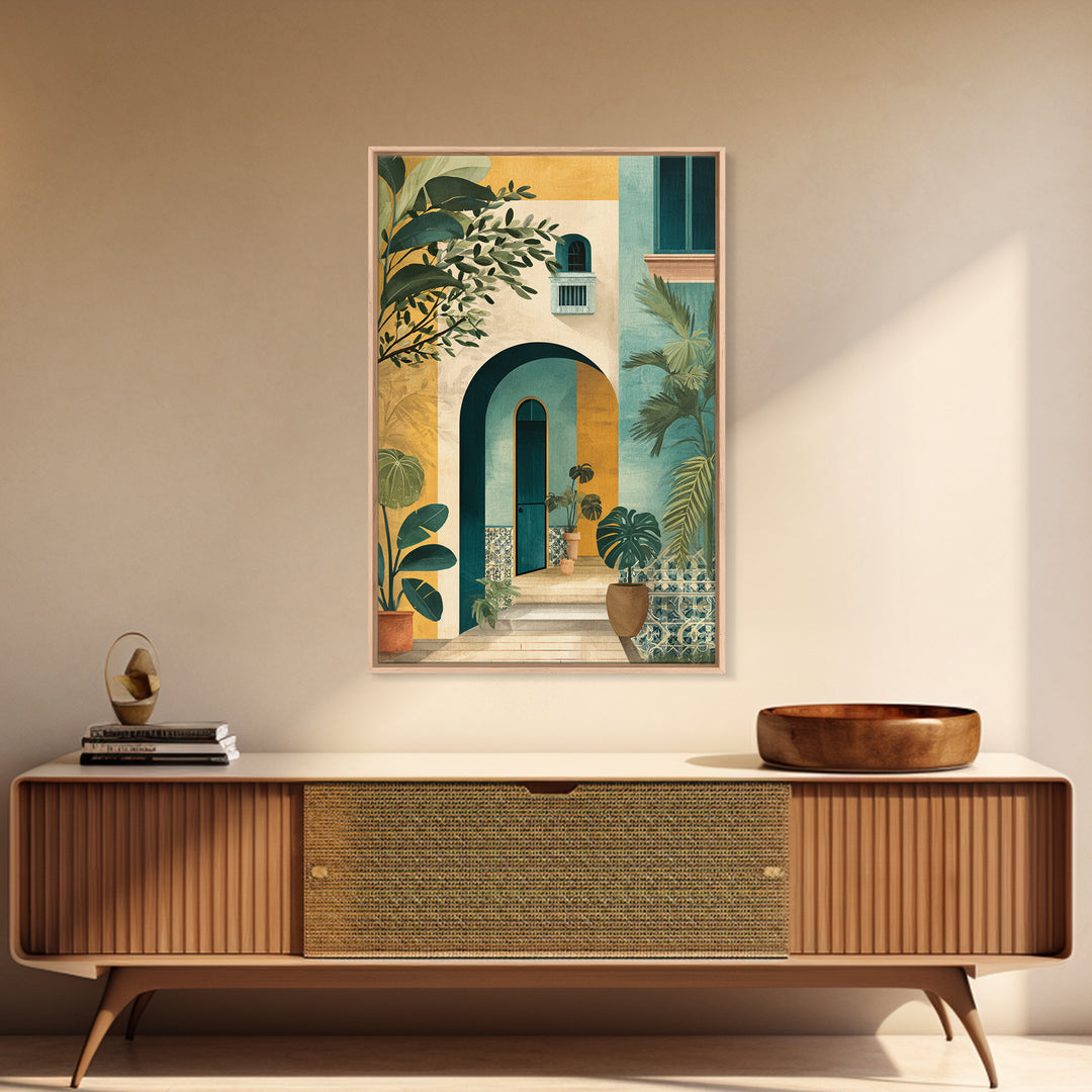 Olive Branch Still Life Framed Canvas Print, Guest Bedroom Art, Bedroom Decor, Watercolor Art, Guest, Funky Wall Art, GBA-2x3-73