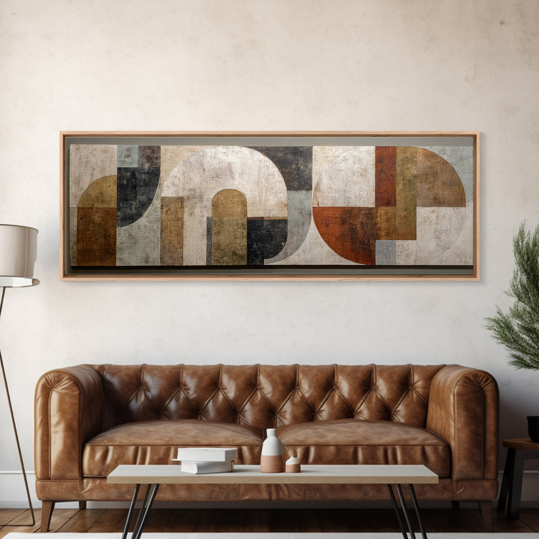 Warm Abstract Arches Canvas Print, Guest Bedroom Art, Statement Artwork, Bedroom Decor, Abstract Art, Guest, Wall Decor, GBA-3x1-19