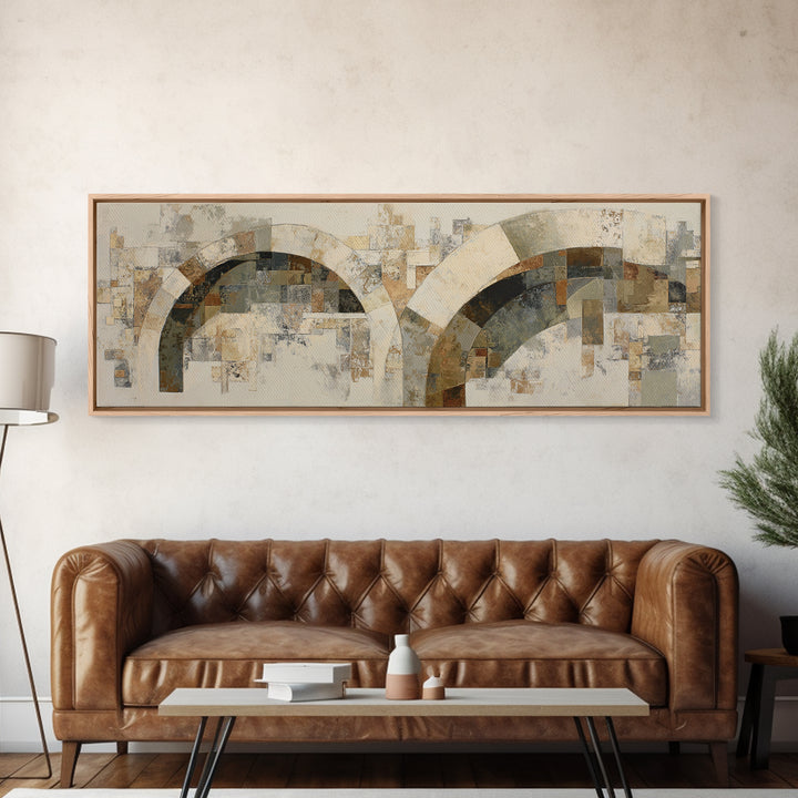 Warm Abstract Arches Canvas Print, Guest Bedroom Art, Room Decor, Bedroom Decor, Abstract Art, Guest, Printable Wall Art, GBA-3x1-91